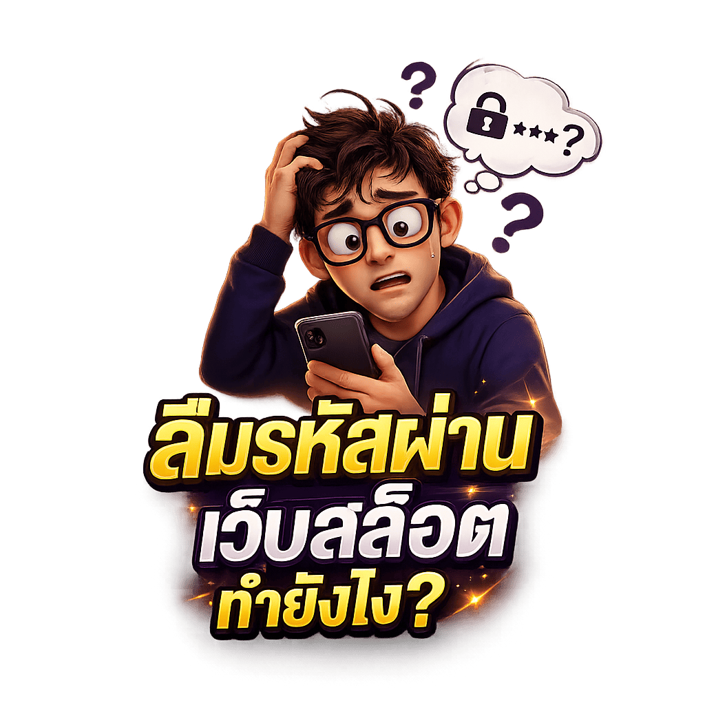 หงุดหงิด ลืมรหัสผ่านเว็บสล็อตทำยังไง?