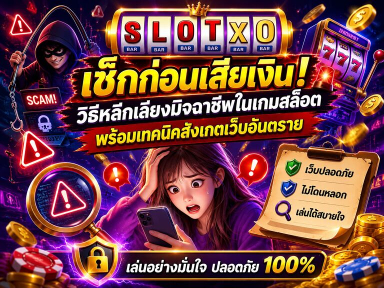เช็กก่อนเสียเงิน! วิธีหลีกเลี่ยงมิจฉาชีพในเกมสล็อต