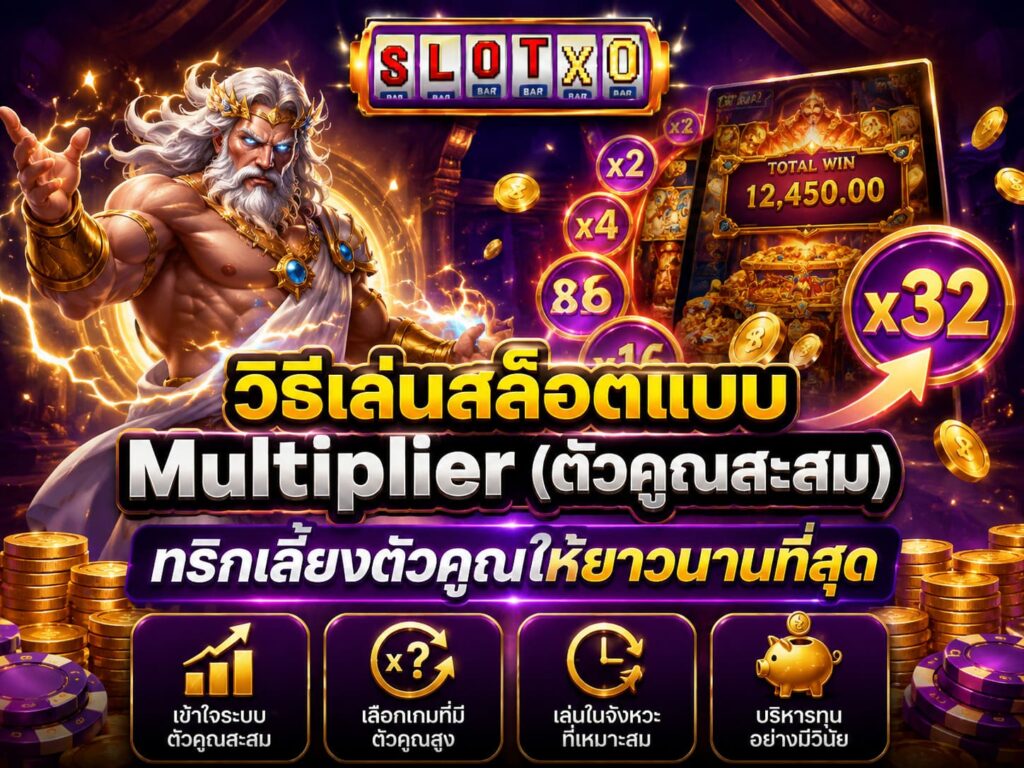 วิธีเล่นสล็อตแบบ Multiplier (ตัวคูณสะสม)